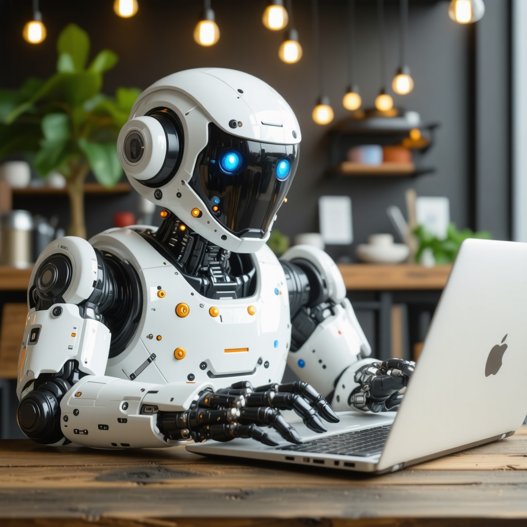 Business owner using AI chatbot to gather genuine customer reviews