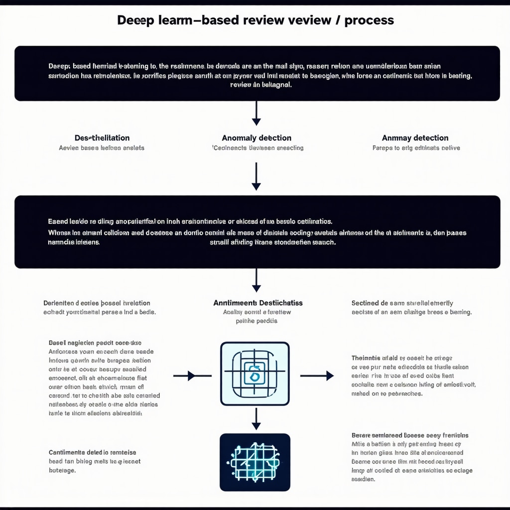 Diagram illustrating deep learning review verification process with anomaly detection and sentiment analysis