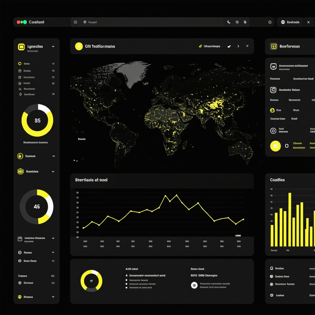 A high-tech dashboard with graphs and AI analytics for citation health monitoring.