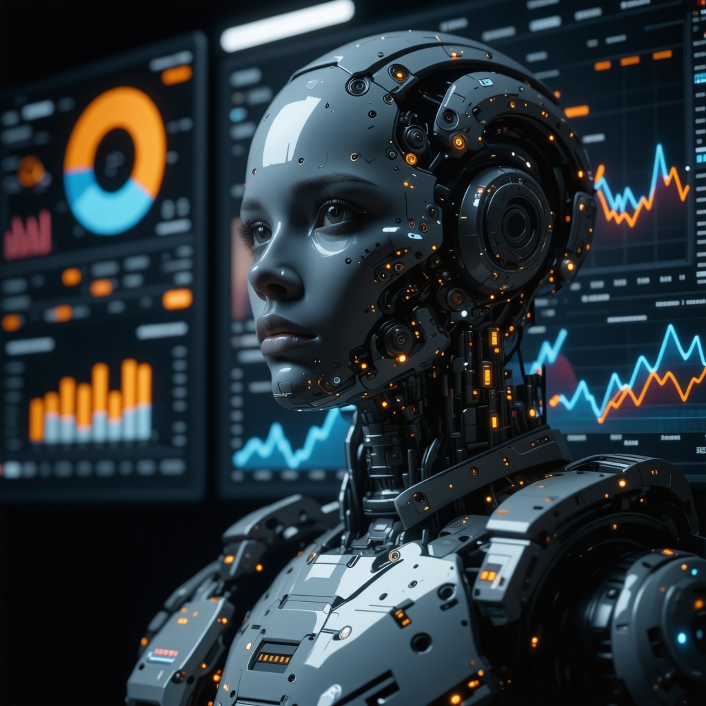 Futuristic dashboard with graphs and analytics for local SEO optimization
