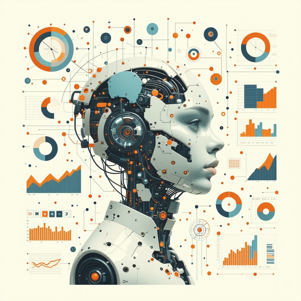 Futuristic illustration of AI analyzing local search data for SEO