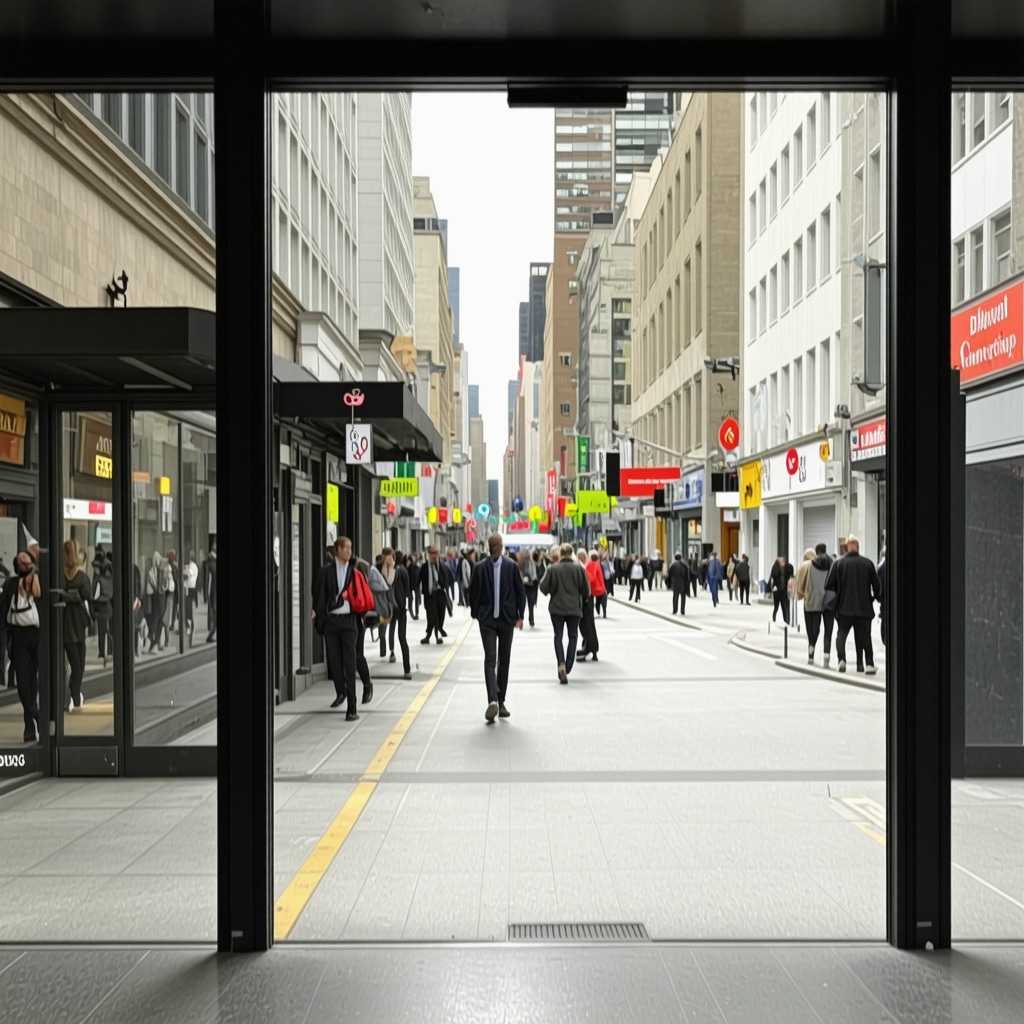 User interacting with AR features in Google Maps depicting local business visualization