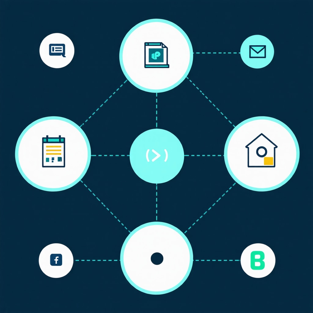 Flowchart showing integration of structured data, hyper-local content, and AI analytics for local SEO