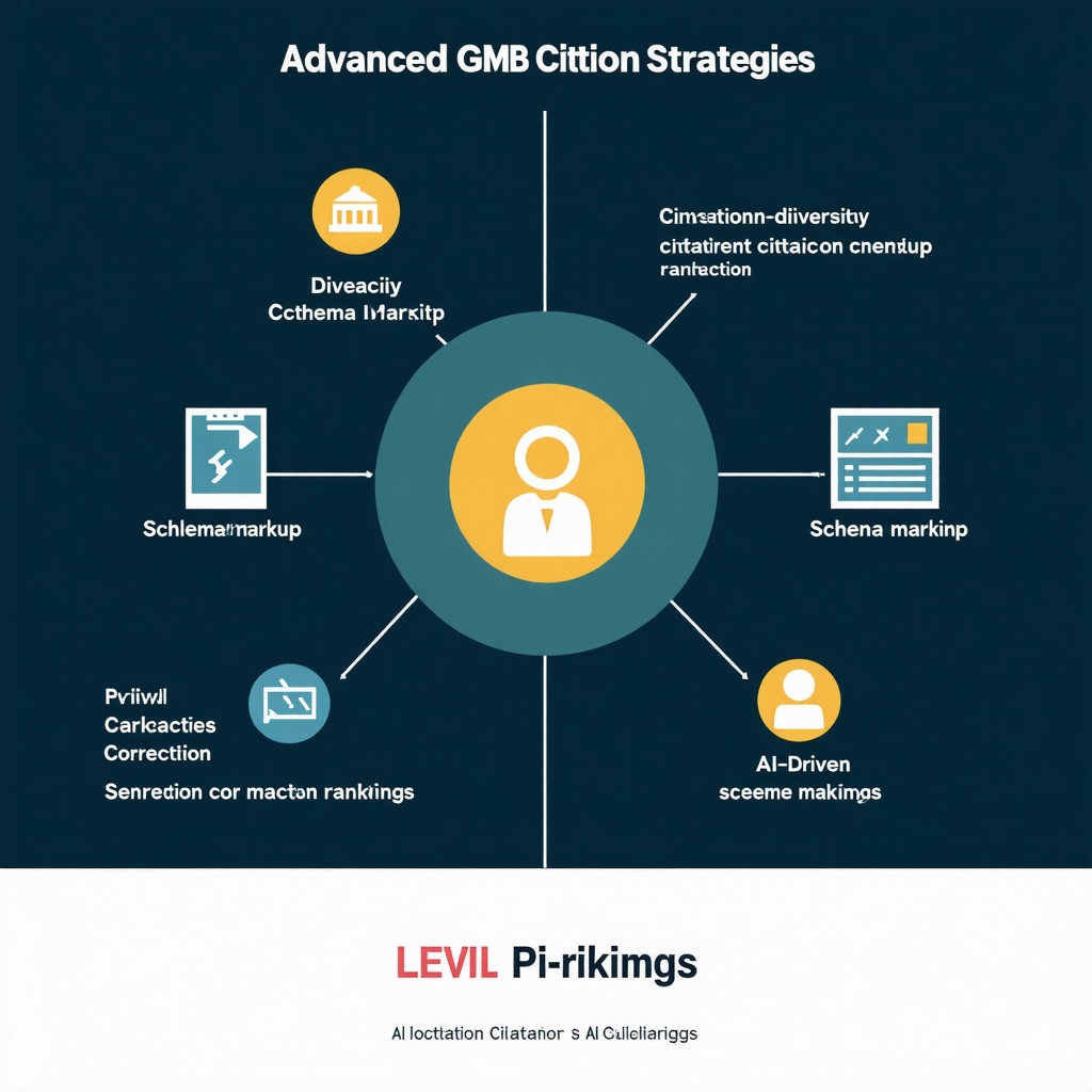 Infographic showing advanced citation management tactics and their benefits for local SEO