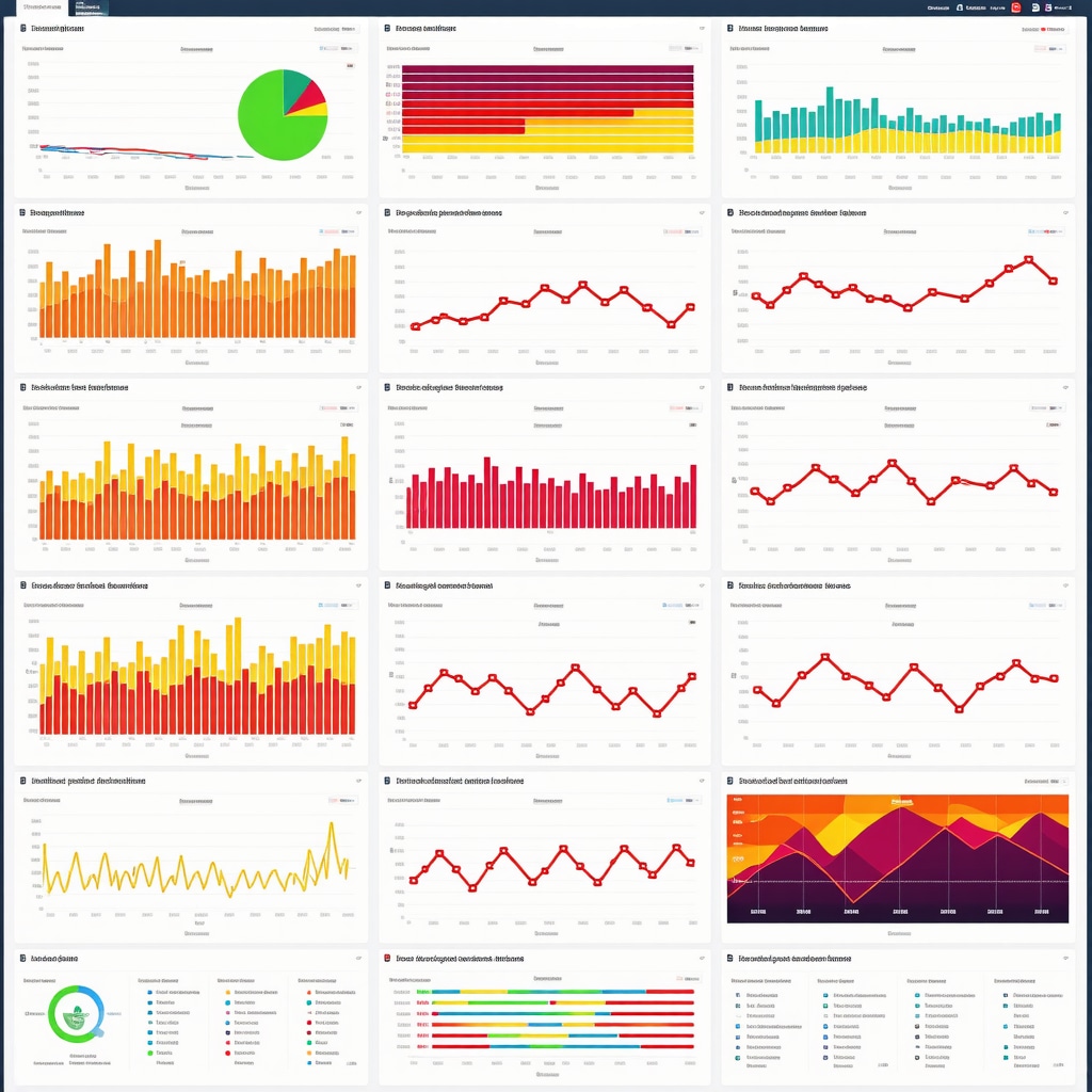 Screenshot of a data analytics dashboard with local search metrics and predictive insights