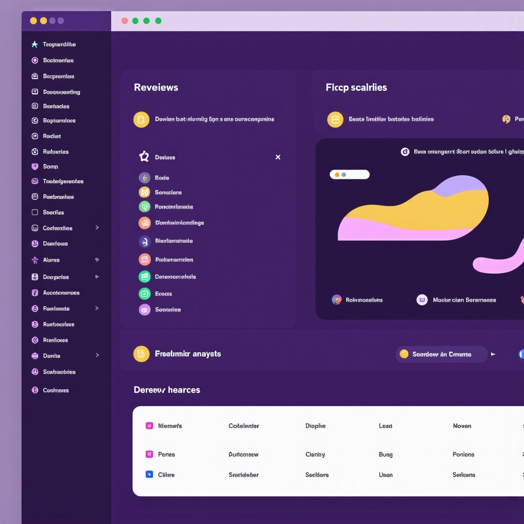 Dashboard displaying sentiment analysis and review sources for local SEO