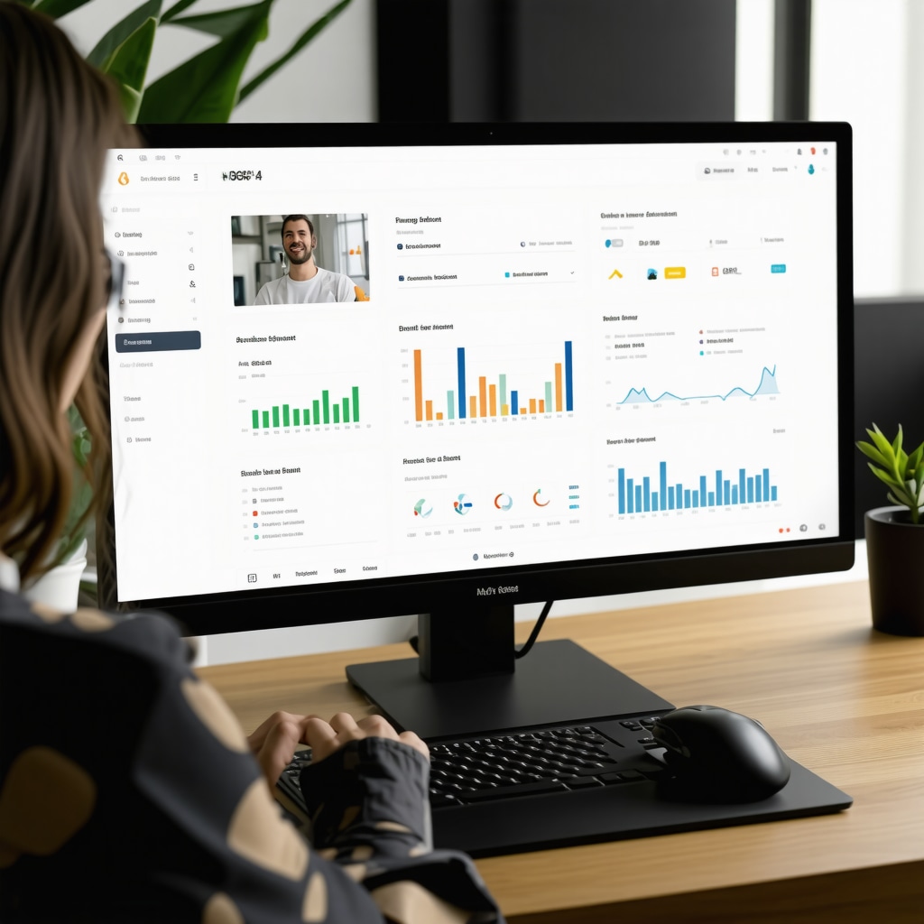Person reviewing local SEO analytics and GMB post performance