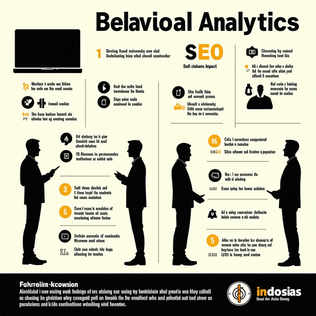 Graphical infographic illustrating behavioral analytics and multimedia effects on local SEO