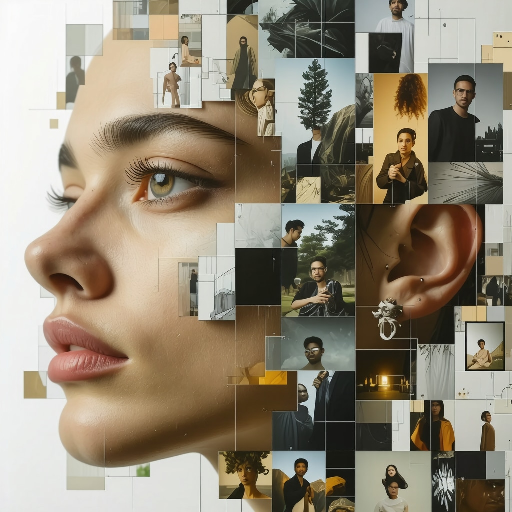 Blockchain ledger showcasing timestamped images for authenticity
