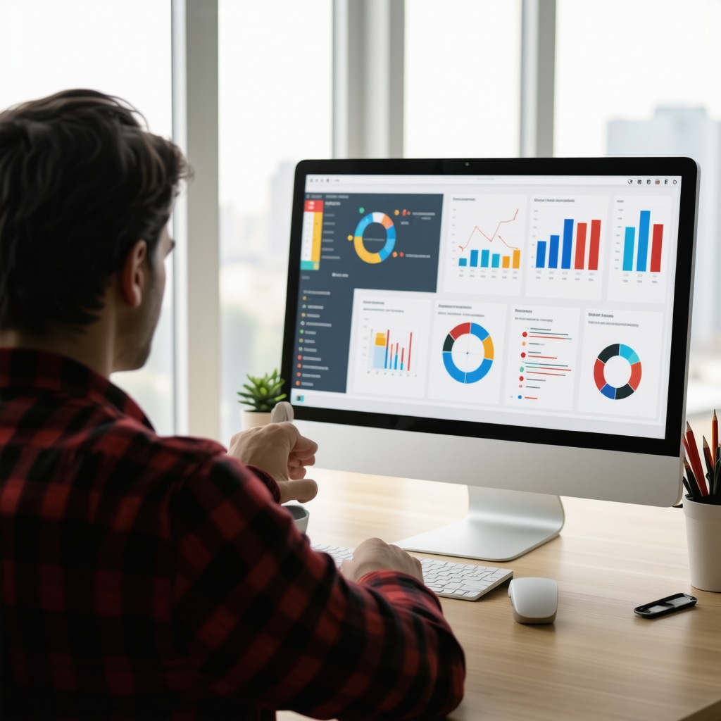 A marketer reviewing engagement analytics for Google Business Profile optimization.