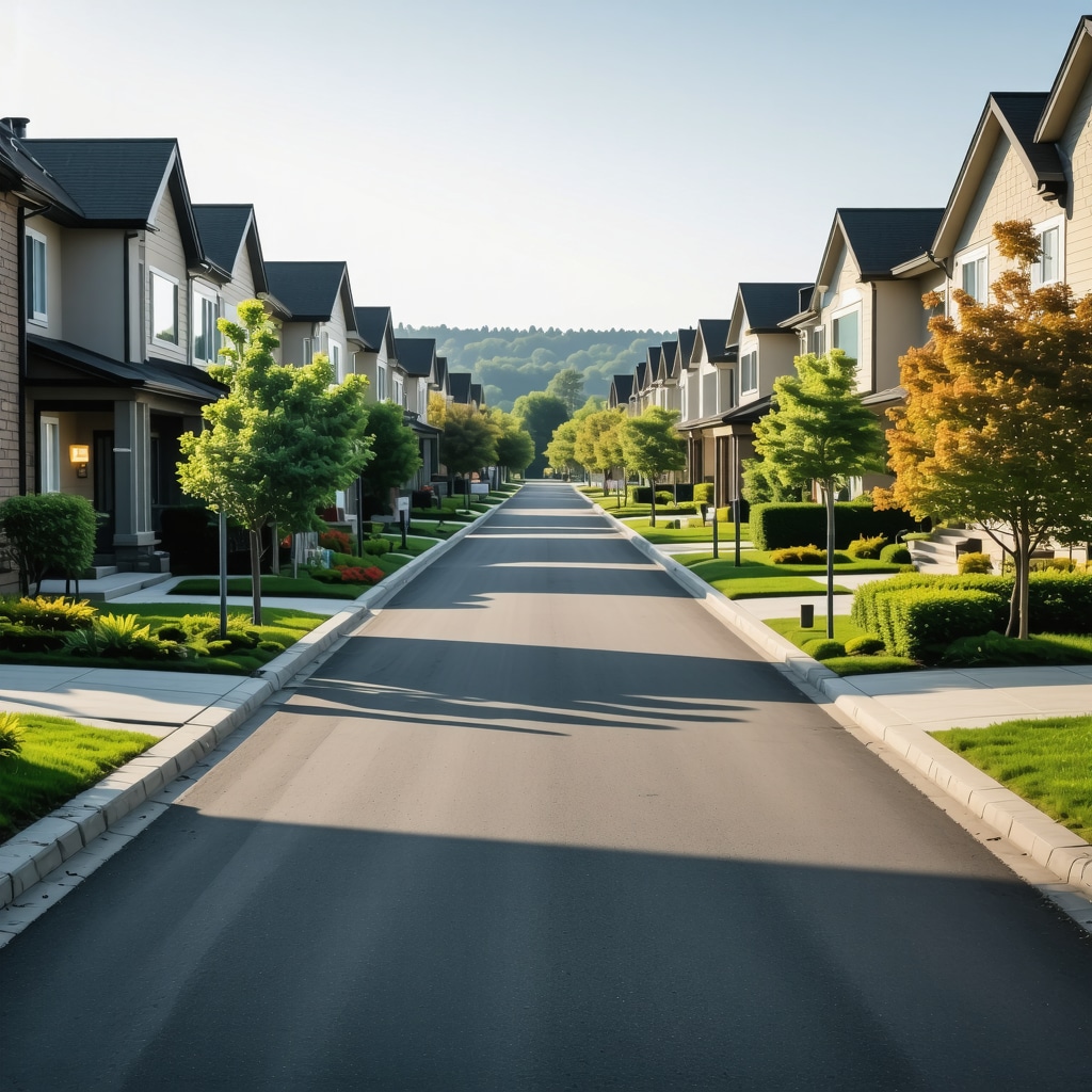 Neighborhood with digital SEO overlays and augmented reality features