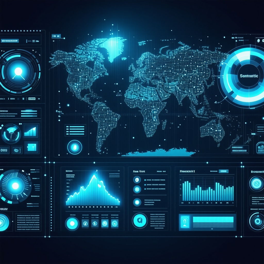 Illustration of AI analytics and quantum computing impacting local search