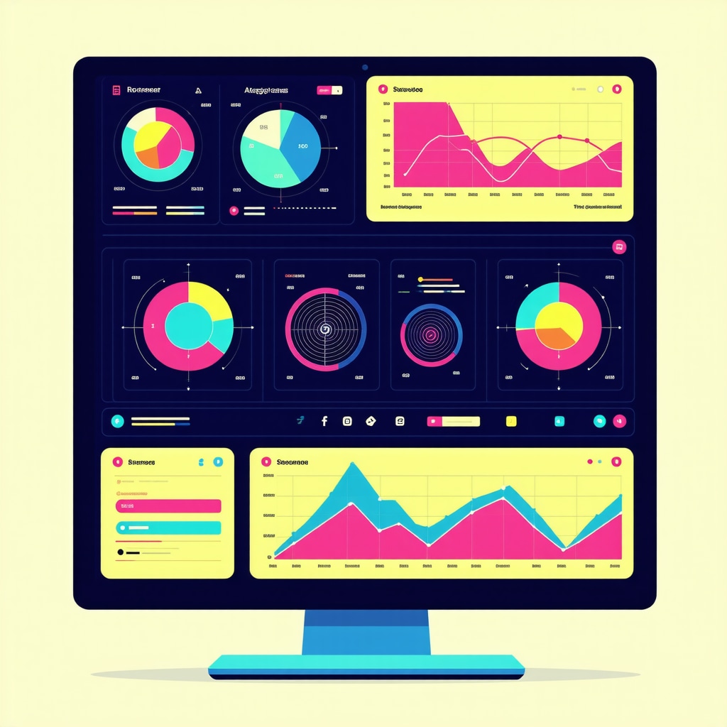 High-tech GMB data analytics dashboard illustrating advanced local SEO metrics.