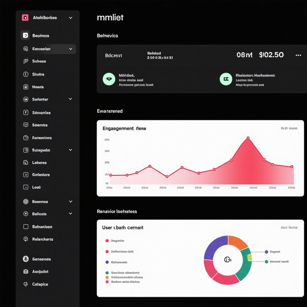 Screenshot of a GMB analytics dashboard displaying engagement metrics and user behavior insights.