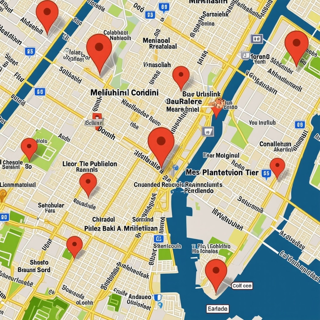 Visualization of geospatial data analytics for local SEO strategies