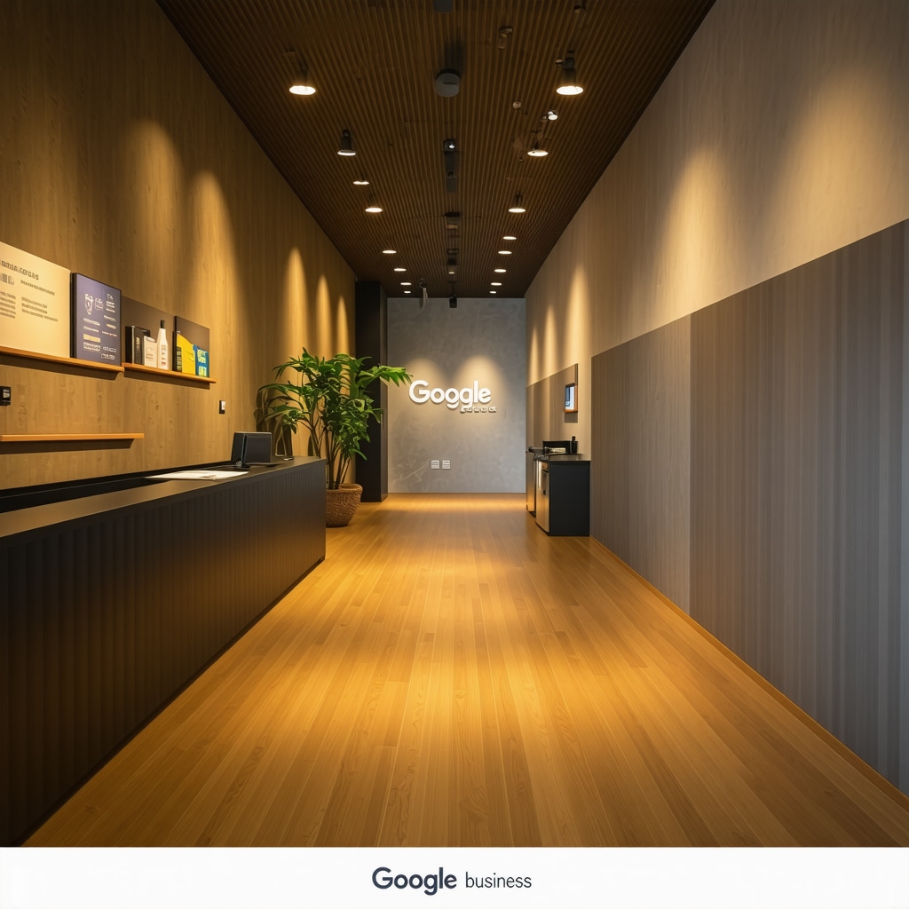 A virtual tour displayed on a mobile device within a Google Business Profile, illustrating AR integration for local marketing.