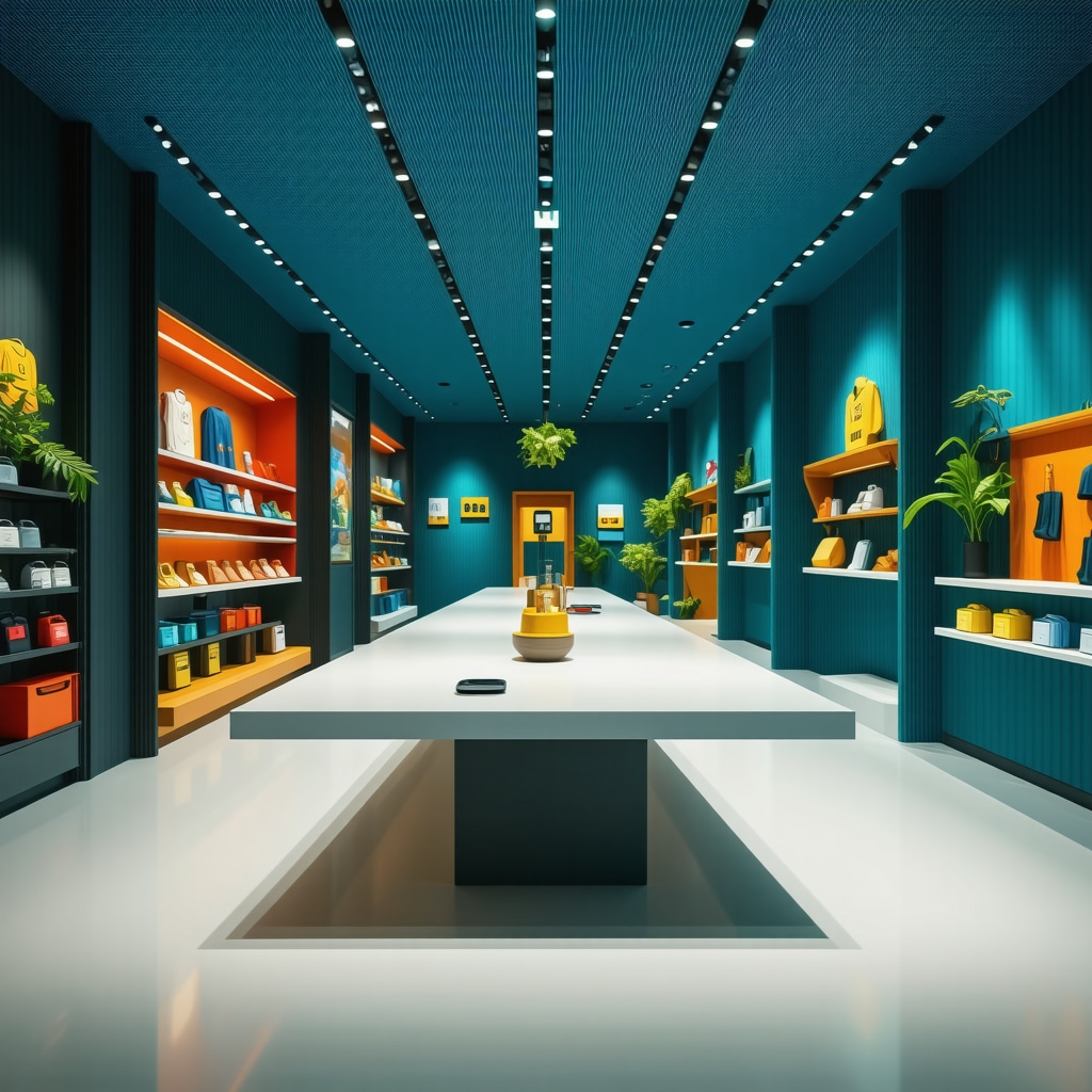 Virtual tour showcasing a retail store with AR features for local SEO enhancement