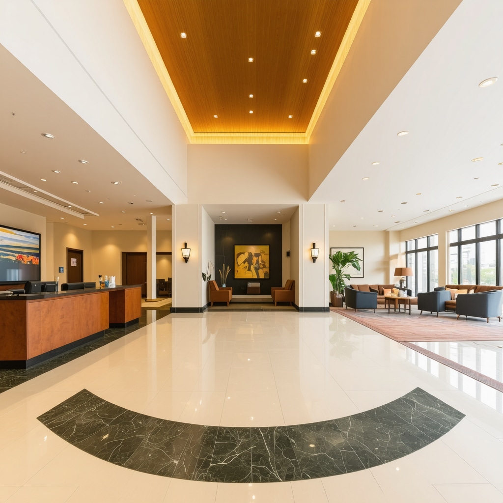 360-degree virtual tour of hotel lobby to showcase multimedia content in GMB profile