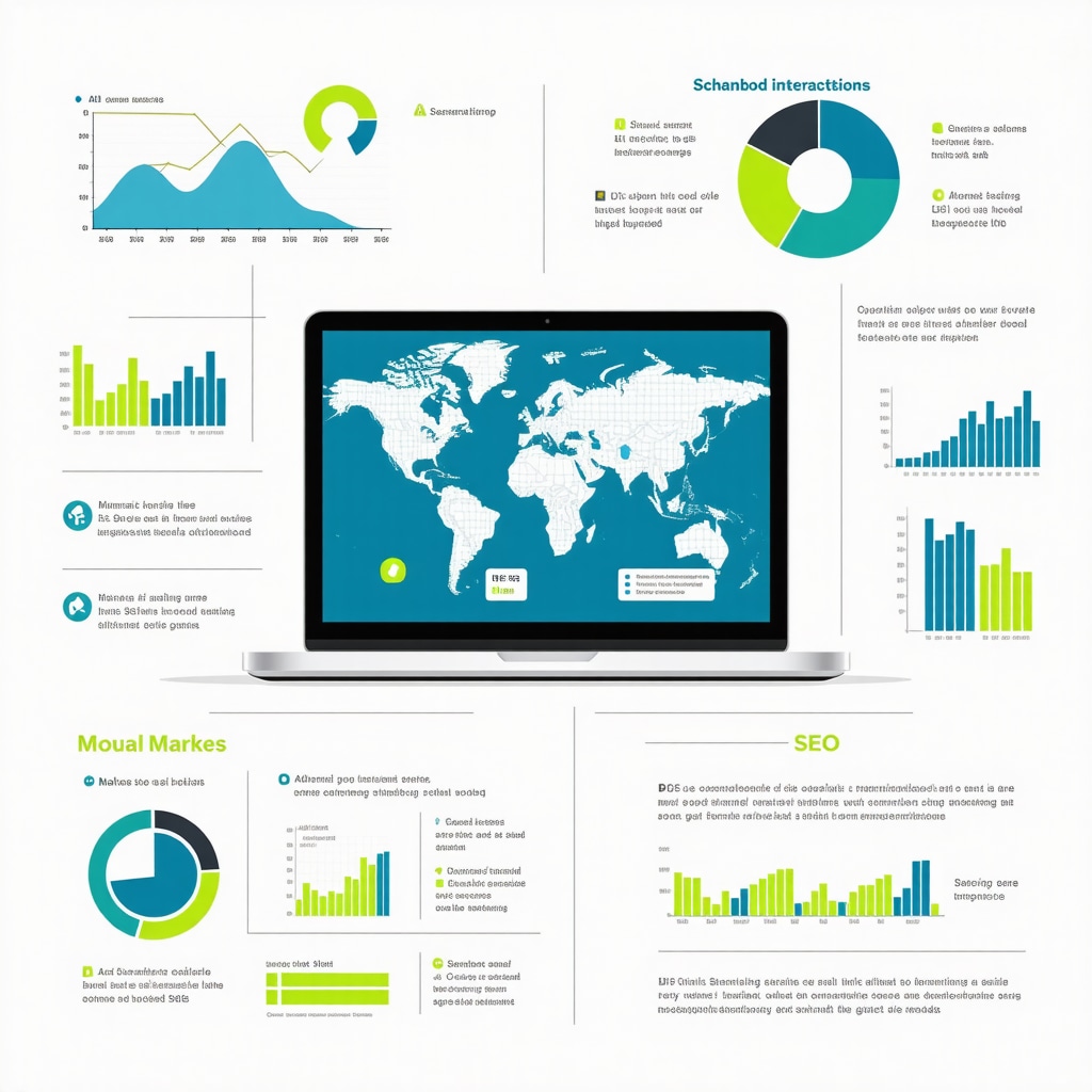 Infographic of semantic search, LSI keywords, AI chatbots, and schema markup for local SEO optimization