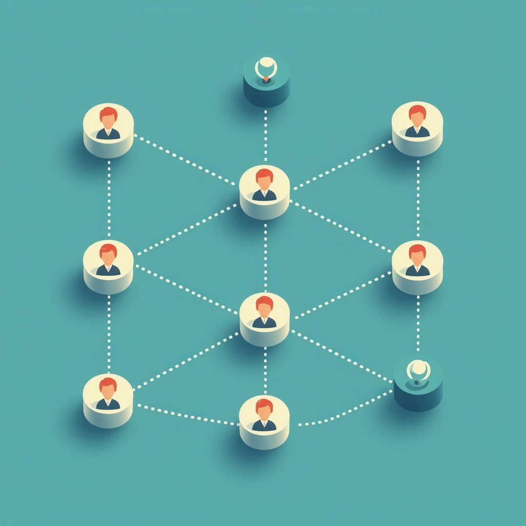 Diagram showing local backlinks from diverse sources linking to a business profile, highlighting relevance and authority