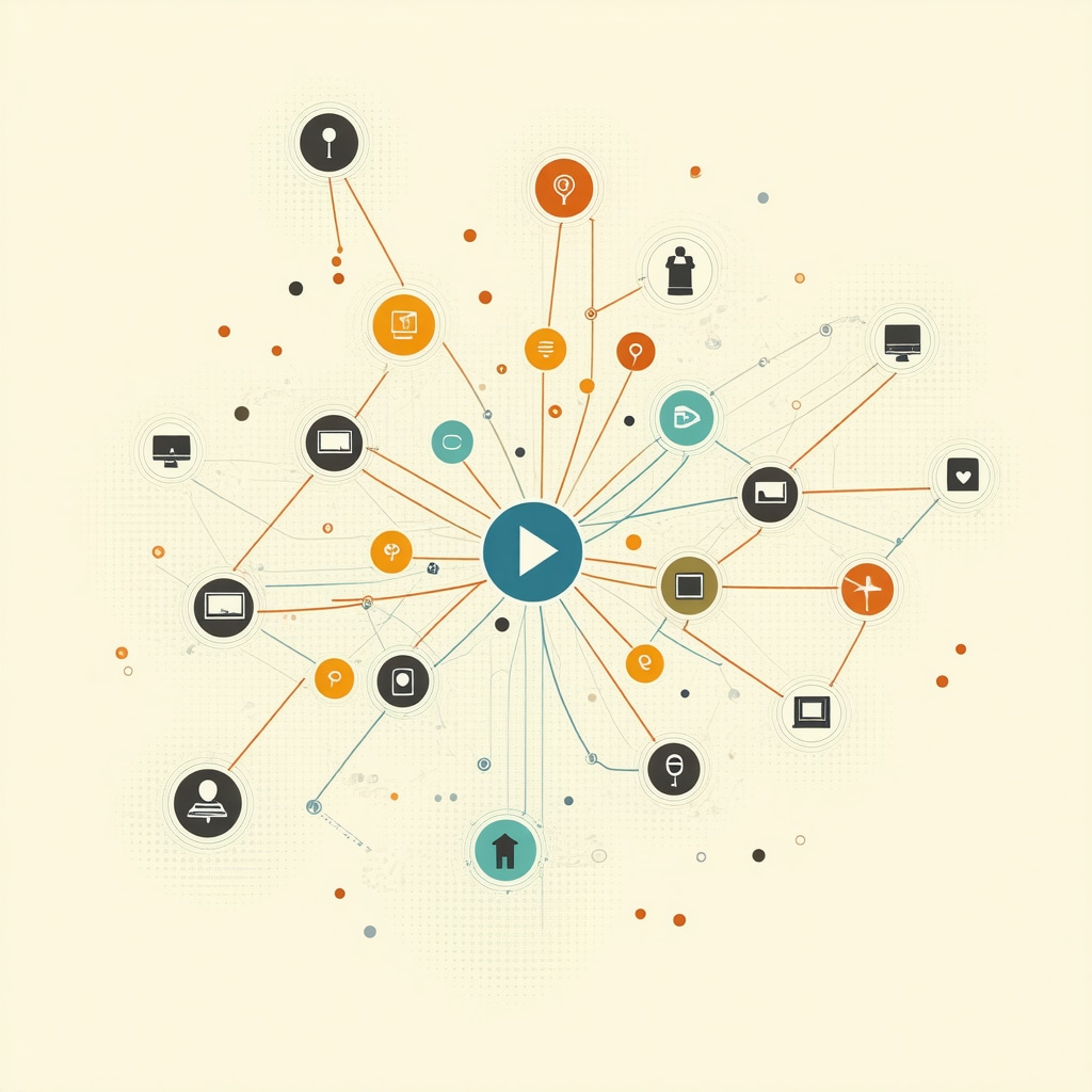 Diagram showing interconnected citations for local SEO