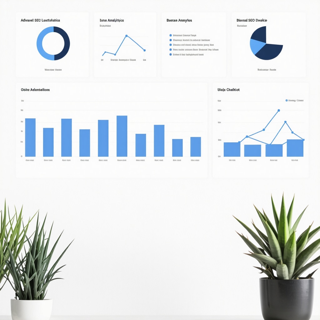 Screenshot of an advanced local SEO analytics dashboard showing charts and data insights