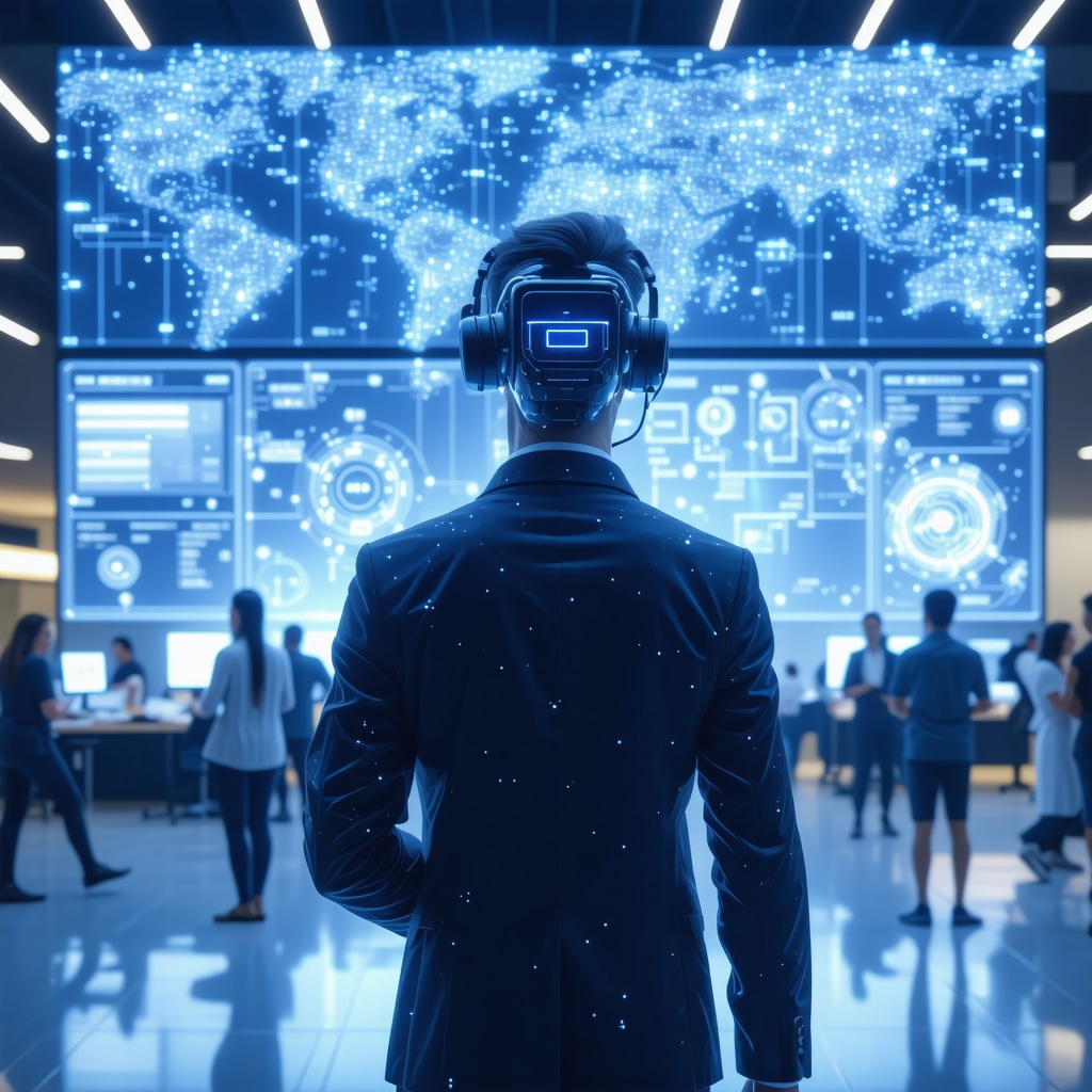 AI and AR tools verifying business location digitally.