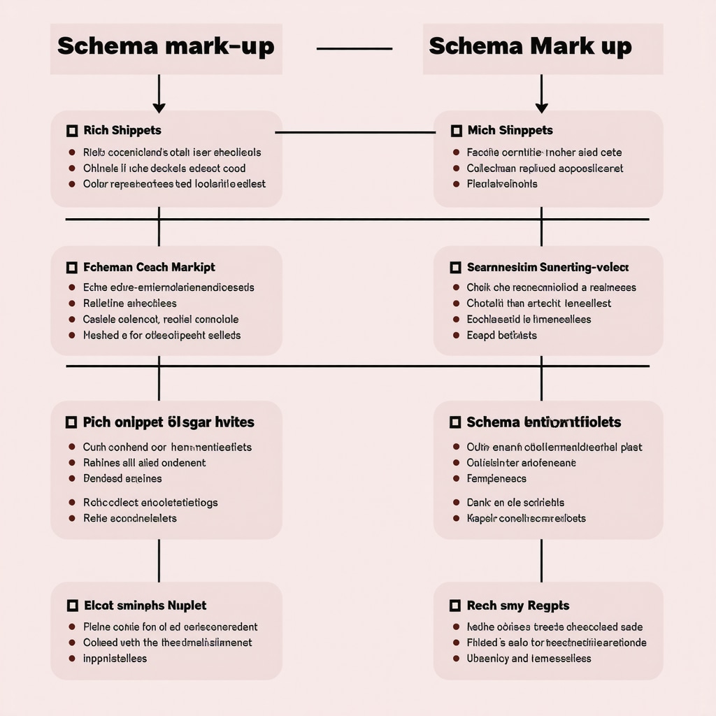 Diagram showing schema markup structure for local SEO and its influence on Google Rich Snippets.
