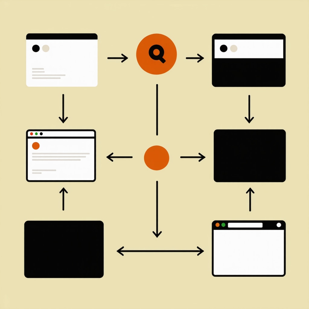 Diagram showing schema markup implementation for local business website content.