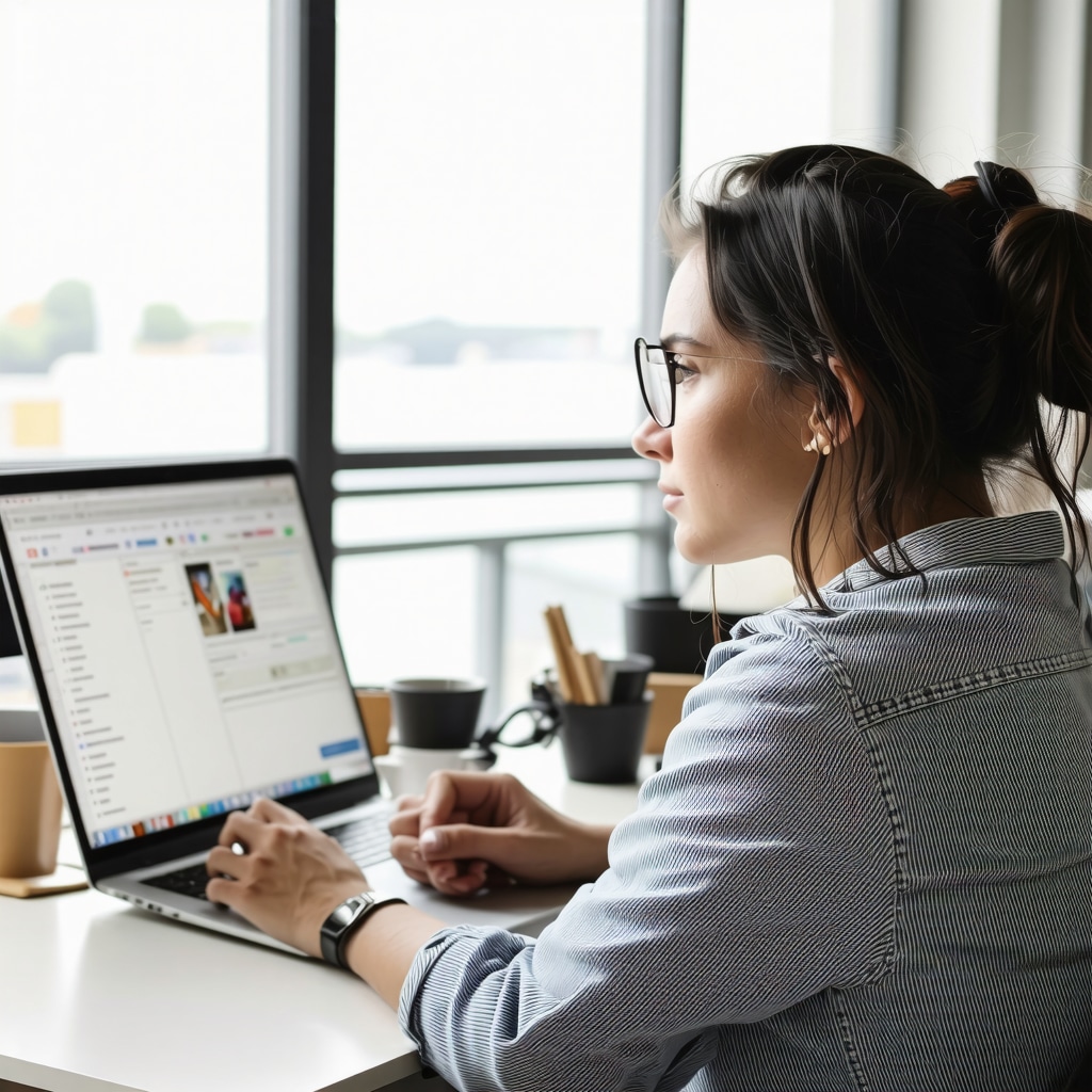 Business owner adding schema markup to website