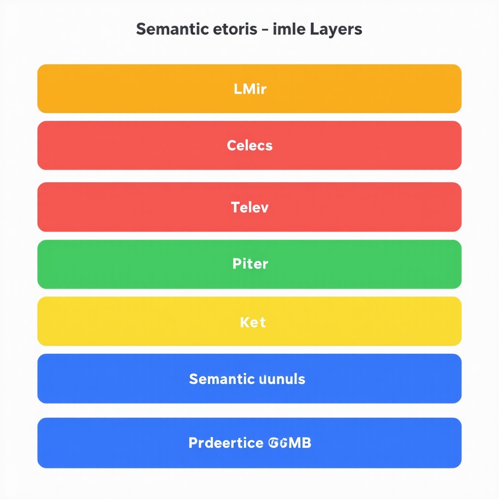 Diagram showing layered semantic keywords improving local SEO