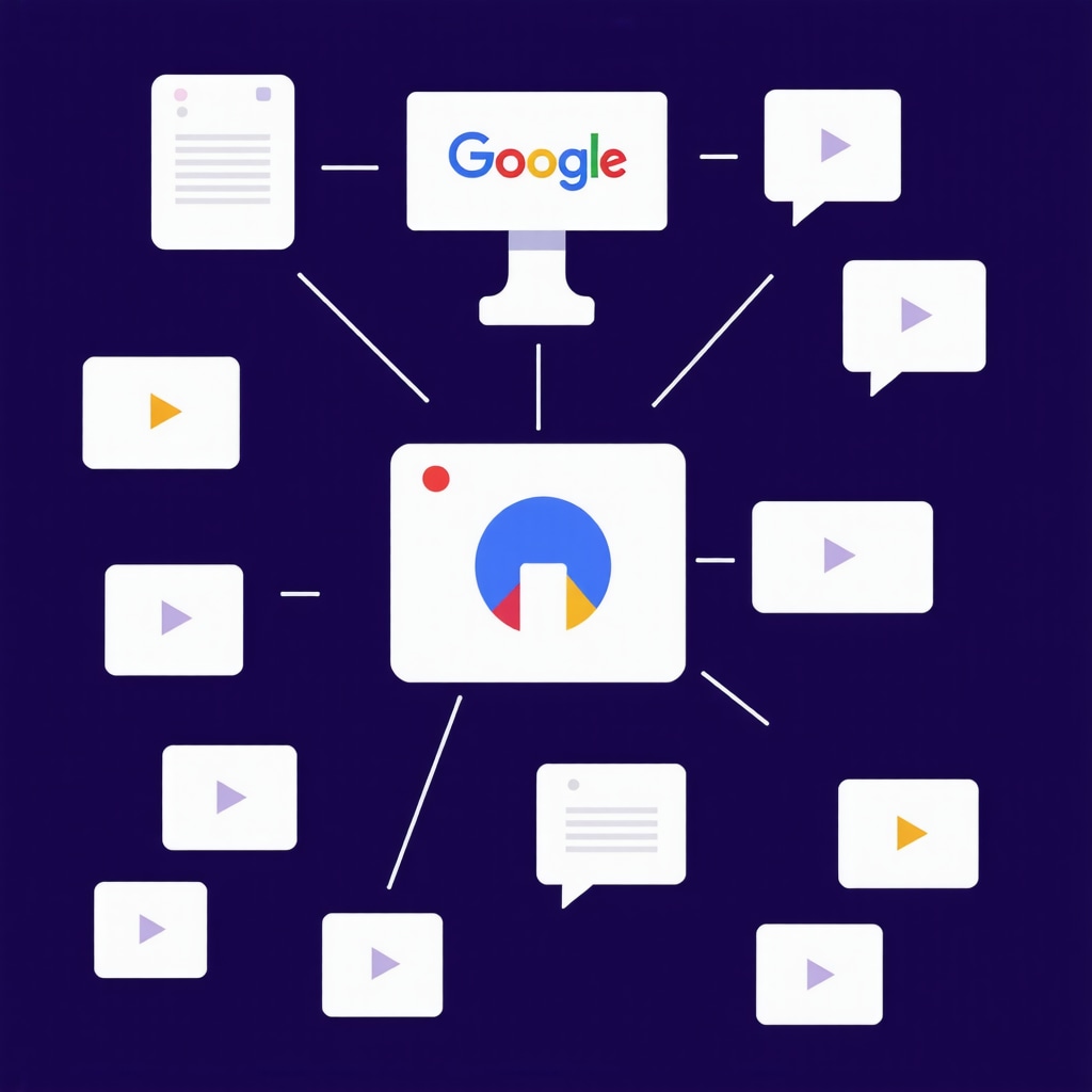 Diagram showing structured data implementation for local SEO enhancement