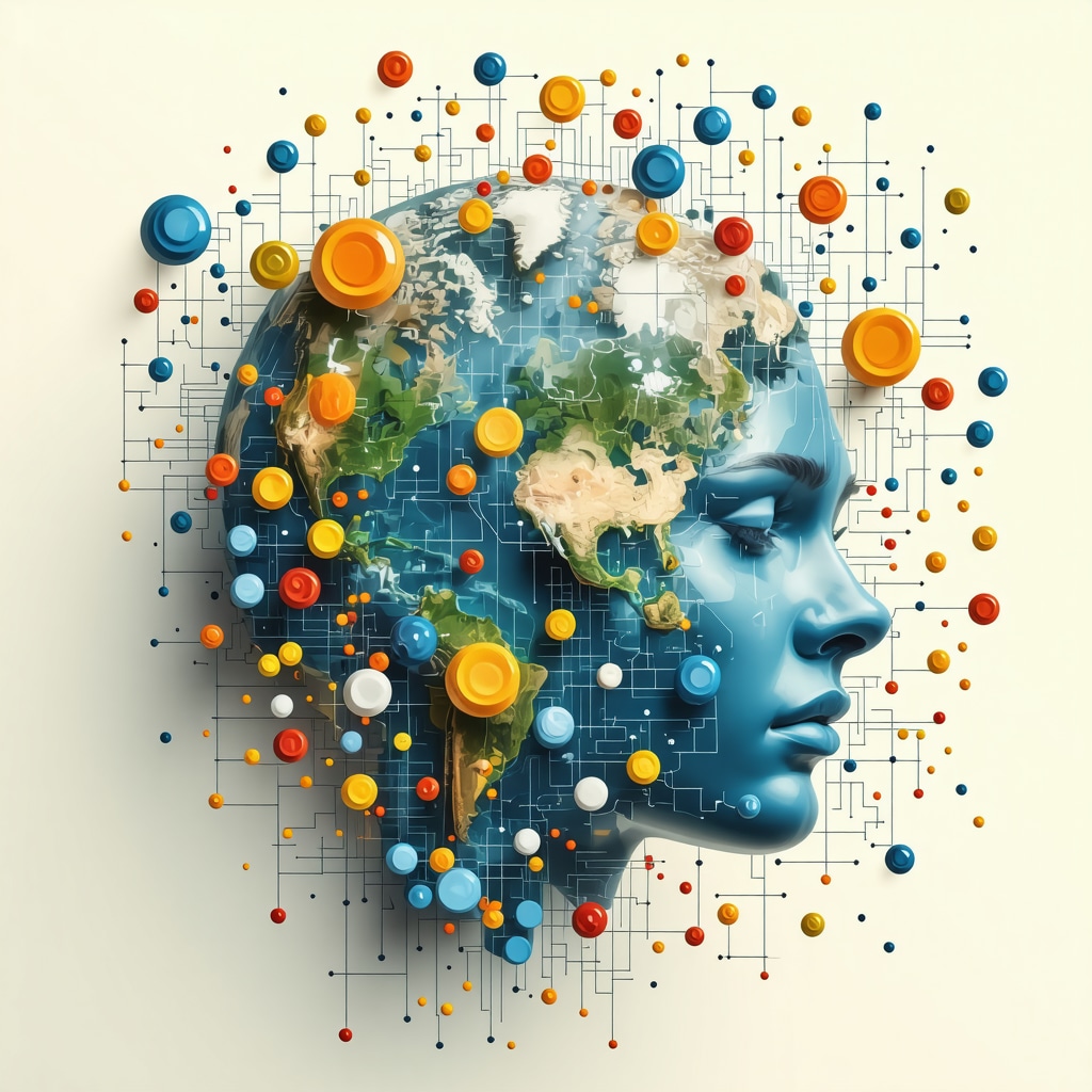 Futuristic digital interface showing citation analytics and AI tools