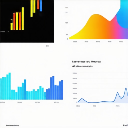 Screenshot of a digital marketing analytics dashboard showing local search data and predictive insights.