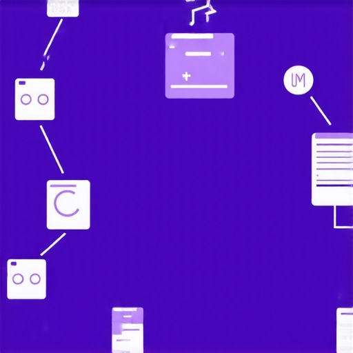 Infographic showing the steps of AI-powered local SEO strategy, including keyword analysis, content creation, and performance tracking.
