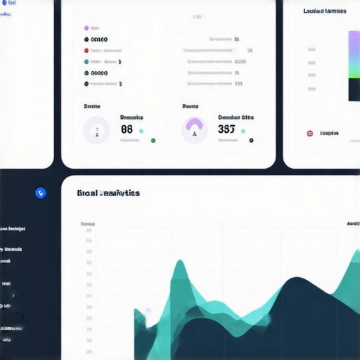 Screenshot of a dashboard showing local search data, AI insights, and optimization metrics