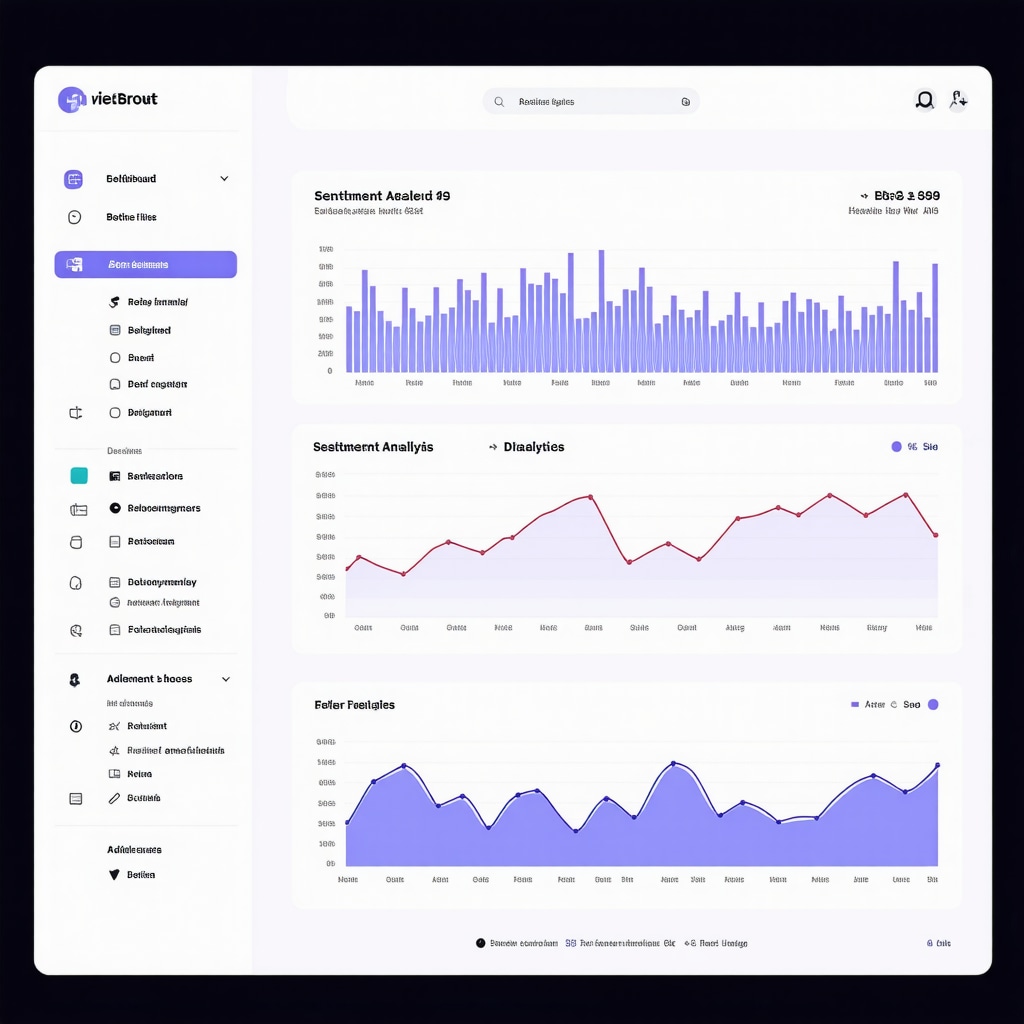 Screenshot of AI-powered review sentiment analysis and trend visualization