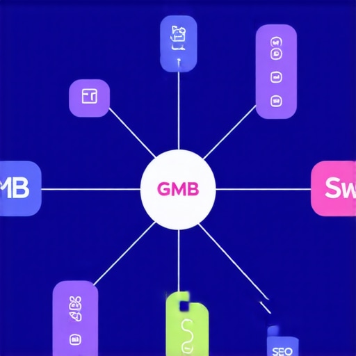 Diagram illustrating AI and semantic search integration in Google My Business categories