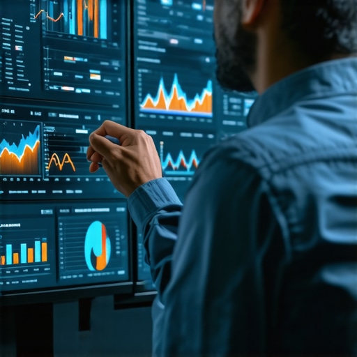 Business professional using data analytics tools for local SEO optimization