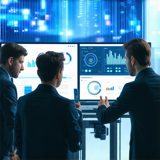 Business team using AI-powered analytics for local SEO optimization