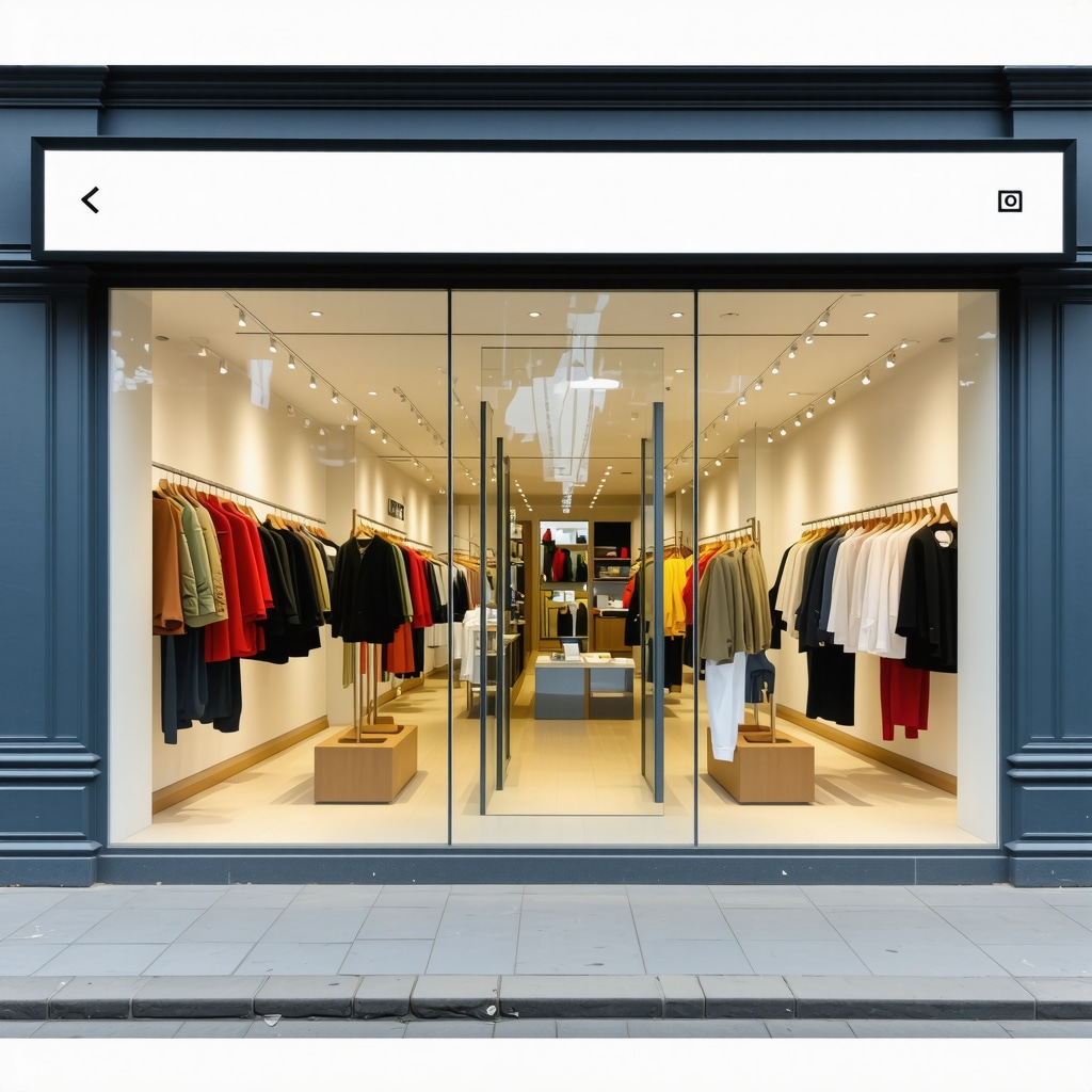 Augmented reality interface showing customer reviews on a storefront