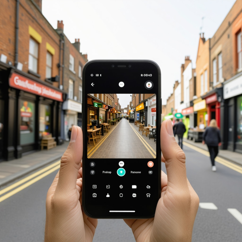 Augmented reality experience showcasing a local business on GMB profile