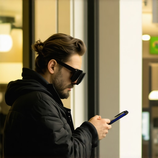 Business owner exploring AR features to boost local storefront visibility