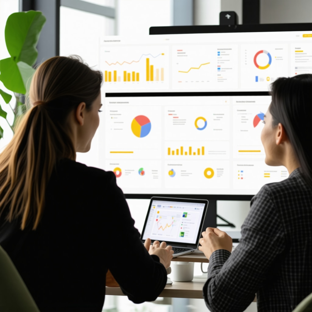 Business owner analyzing local SEO data and backlinks