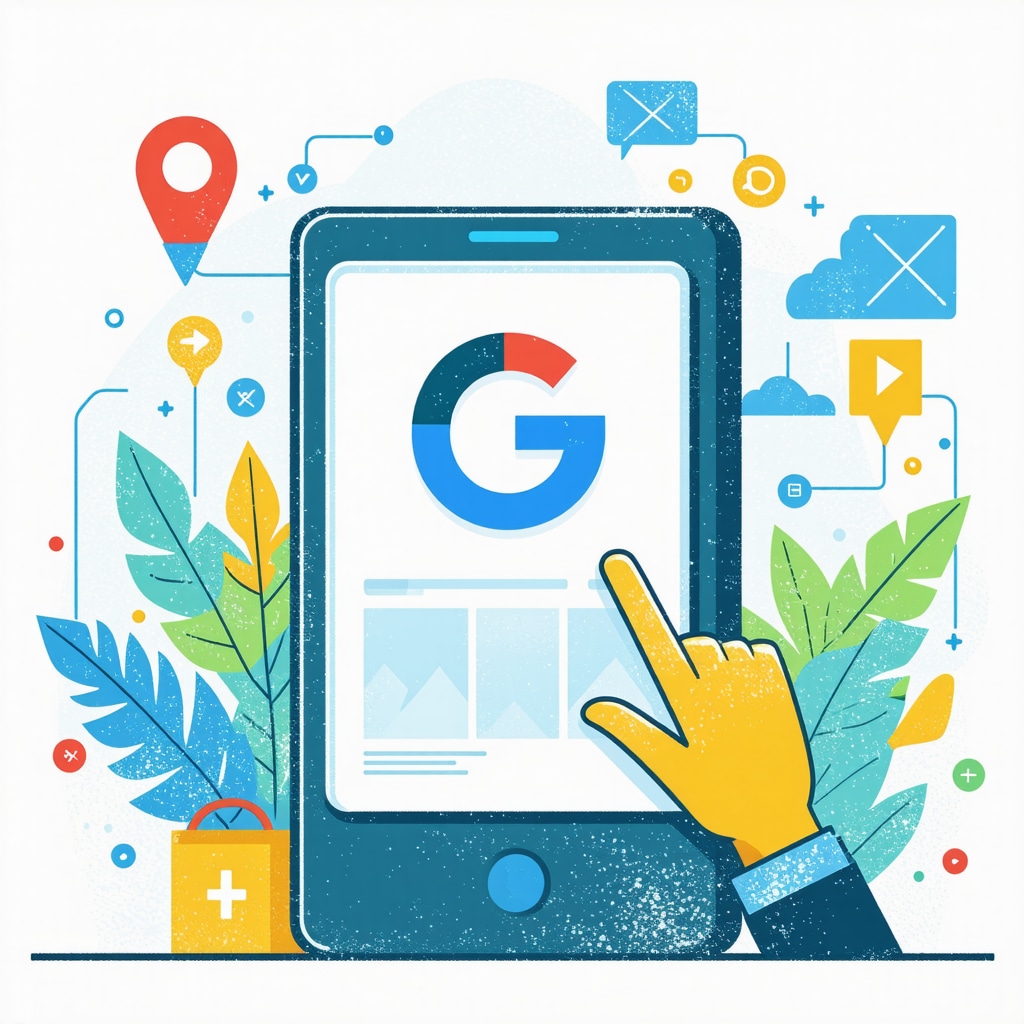 Diagram showing local SEO tactics including semantic search, voice search, and AI analytics