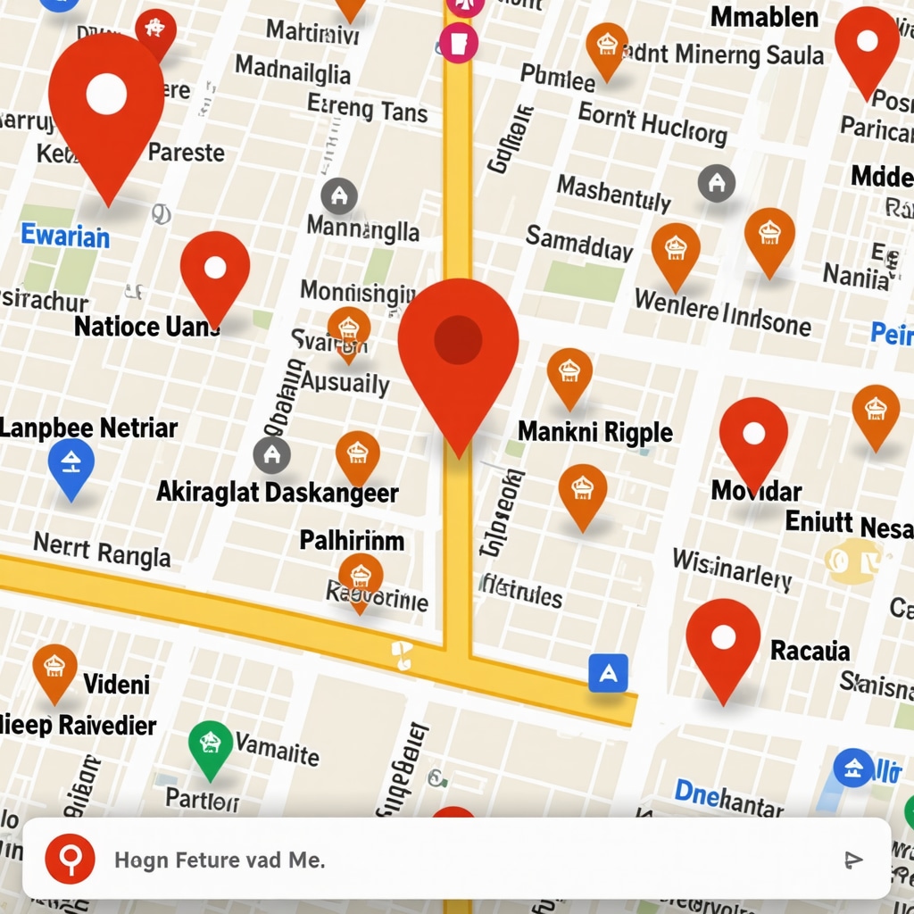 AR map illustrating local business locations and customer interaction