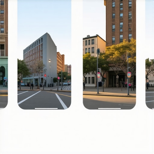 AR overlay of local landmarks guiding users through a neighborhood