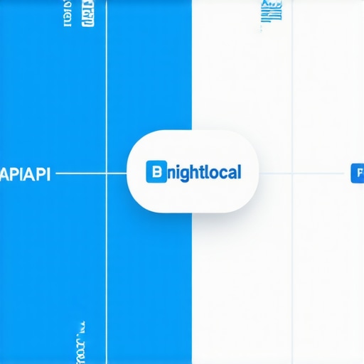 Diagram illustrating BrightLocal API data flow for local SEO automation
