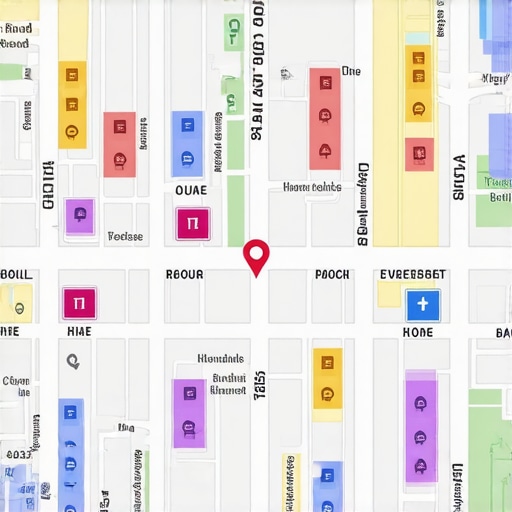 Neighborhood map showing local community platforms and citation sources