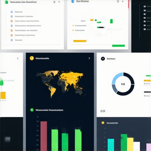 Analytics dashboard displaying local search trends, heatmaps, and keyword data.